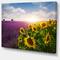 Designart - Lavender and Sunflower Fields - Floral Canvas Art Print